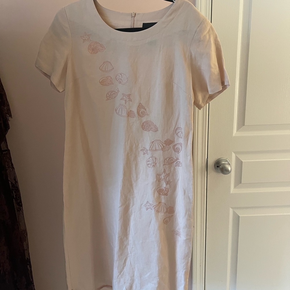Positive Attitude Blush-Cream Lined Dress